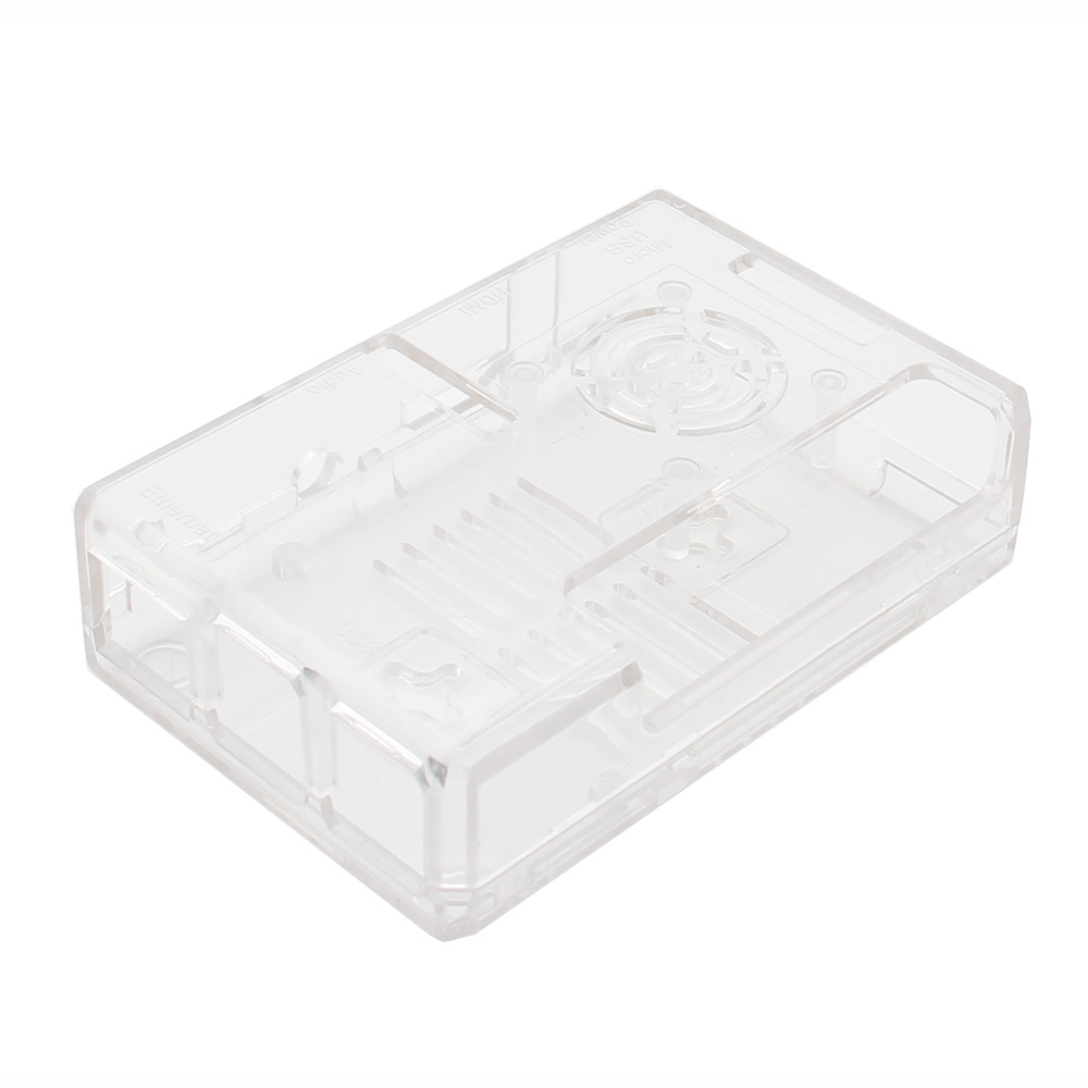 BlackTransparent-ABS-Case-With-Fan-Hole-For-Raspberry-Pi-3-Model-B--3B-1337052