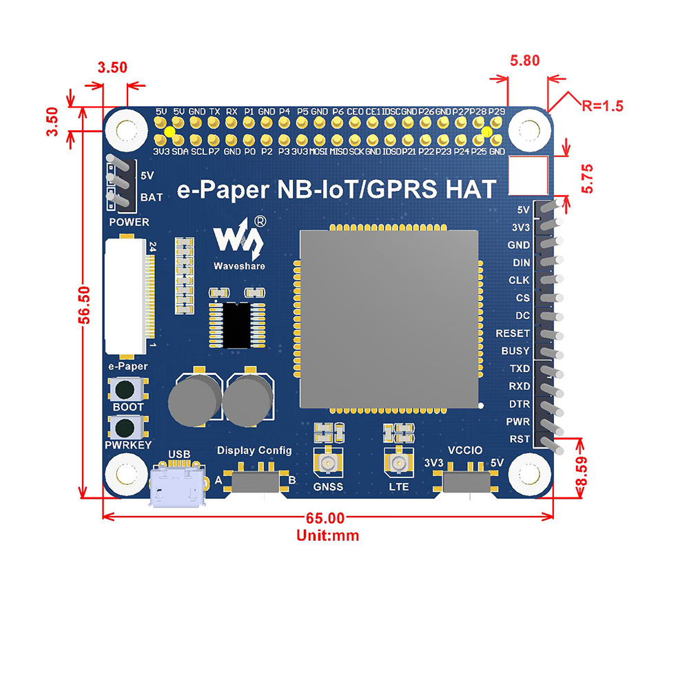 E-paper-IOT-Driver-Board-Support-NB-IOTeMTCEDGEGPRS-SIM7000E-33V-5V-UART-SPI-Driver-Module-for-Raspb-1587285