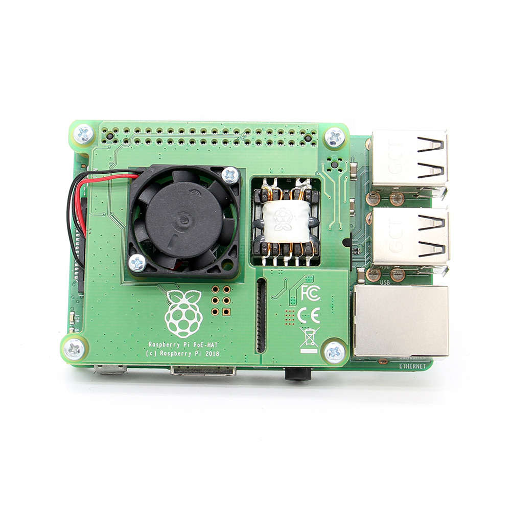 PoE HAT IEEE802.3af 5V 2.5A Output Power Over Ethernet Expansion Board ...