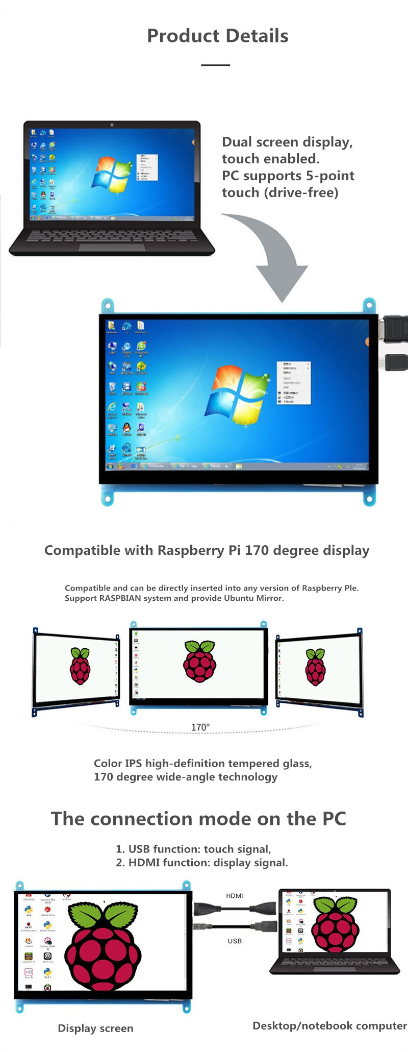 Raspberry-Pi-4B-LCD-Capacitive-Touch-Screen-7-inch-HDMI-HD-Display-USB-Drive-free-1024times600PX-IPS-1748193