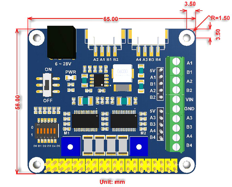 Stepper-Motor-HAT-for-Raspberry-Pi-DRV8825-Drives-Two-Stepper-Motors-Up-to-132-Microstepping-1678010