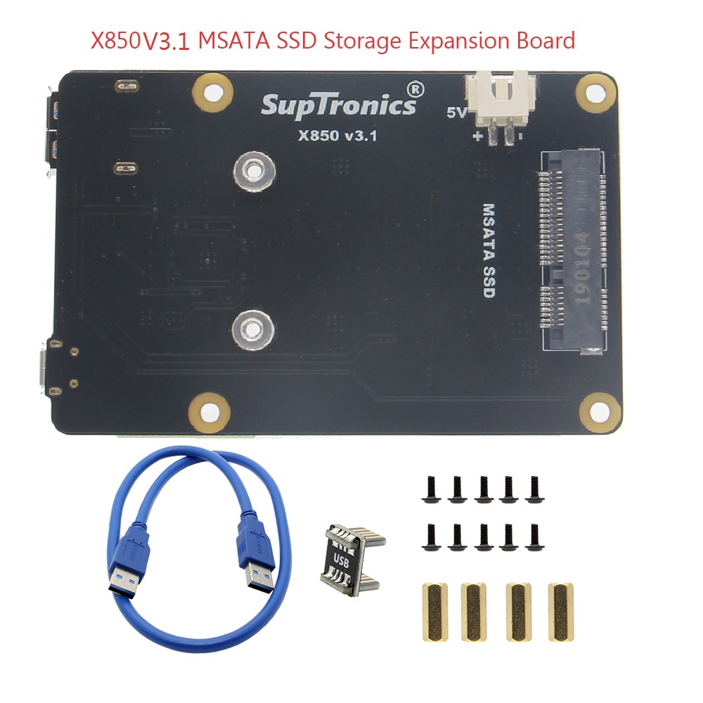 Upgraded-Version-V31-X850-mSATA-SSD-Storage-Expansion-Board-For-Raspberry-Pi-3-Model-B--2B--B-1170358