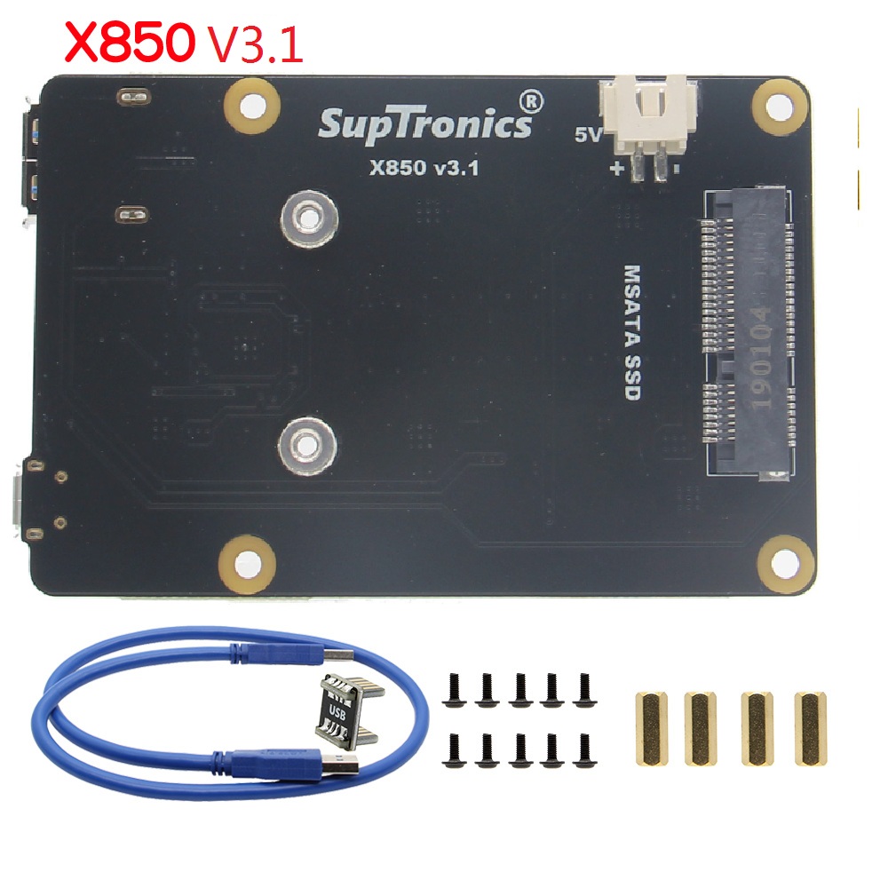 Upgraded-Version-V31-X850-mSATA-SSD-Storage-Expansion-Board-For-Raspberry-Pi-3-Model-B--2B--B-1170358
