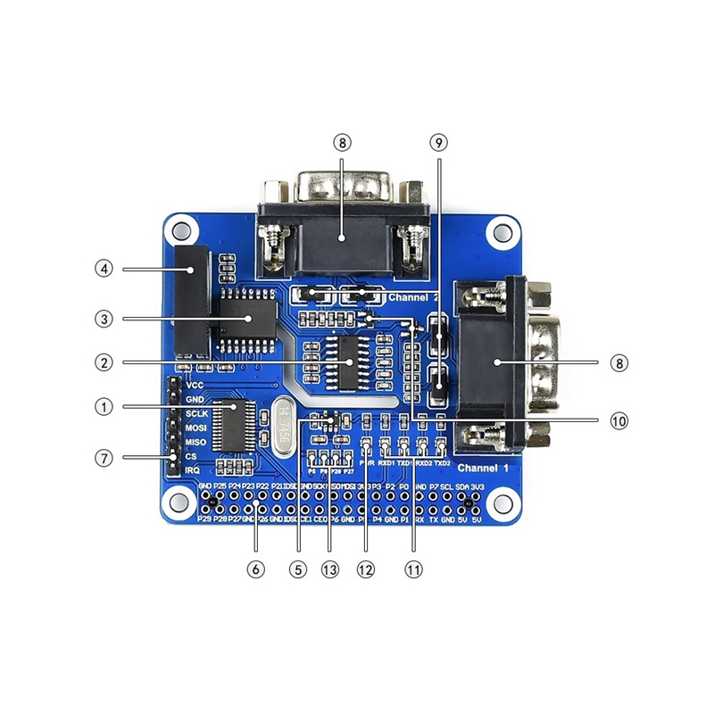 Waveshare-2-Channel-Isolated-RS232-Expansion-HAT-SC16IS752SP3232-for-Raspberry-Pi-1666470