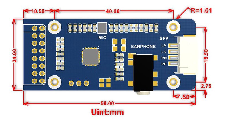 Waveshare-WM8960-Audio-Board-Stereo-CODEC-Audio-Module-PlayRecord-with-8-Omega-5W-Speaker-for-Raspbe-1666745