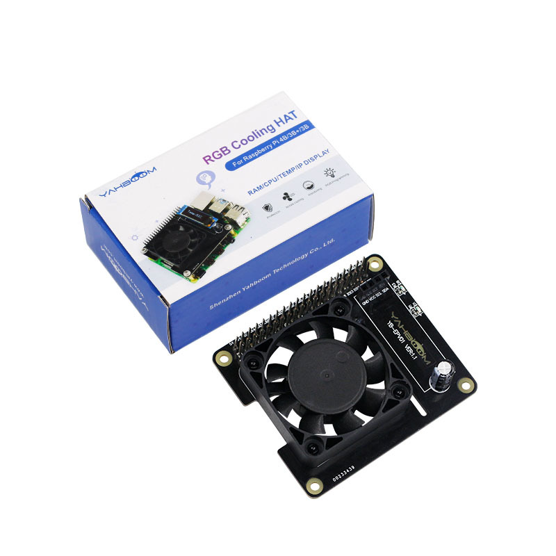 Yahboom-Raspberry-Pi-RGB-Cooling-HAT-Smart-Personal-Housekeeper-with-OLED-Screenwithout-OLED-Screen--1660699