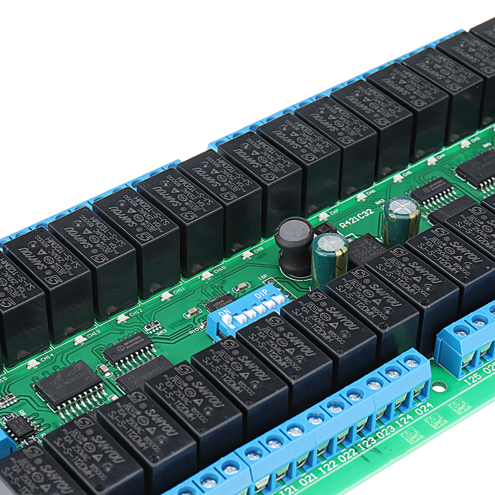 12V-32CH-Channel-RS485-Relay-Modbus-RTU-Protocol-Serial-Remote-Control-Switch-PLC-Control-Board-1535985