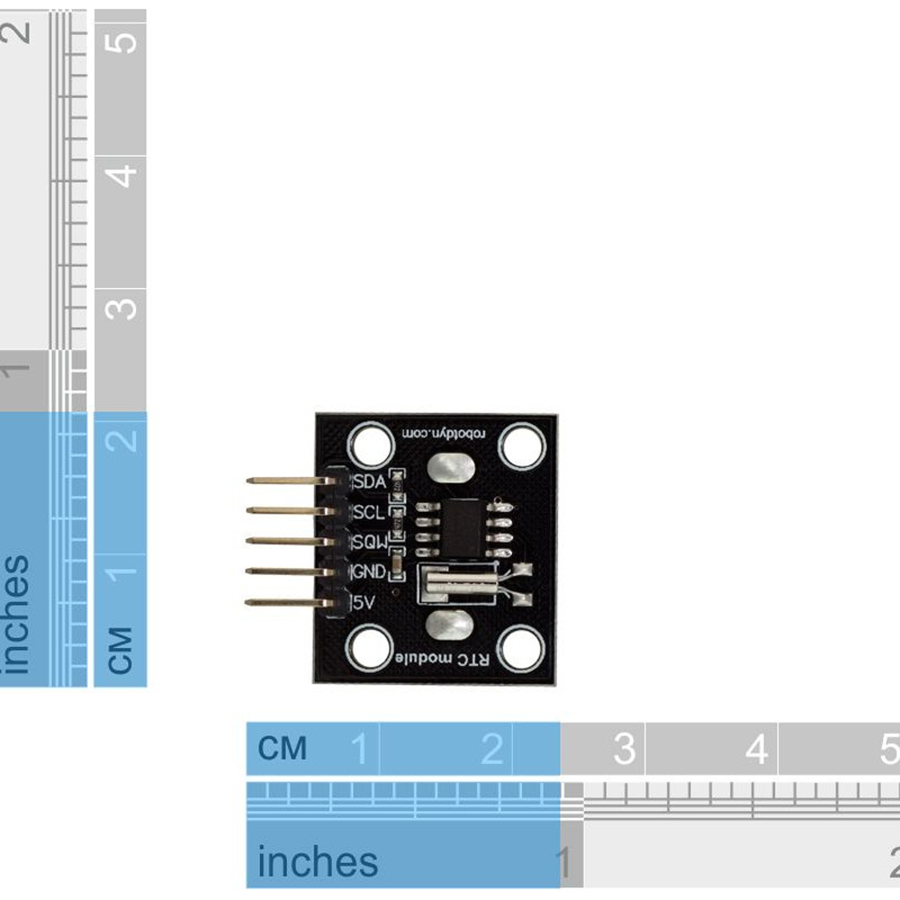 I2C Bus Arayüzü ile 3 adet RTC Gerçek Zamanlayıcı Saat DS1307 Modül Kartı