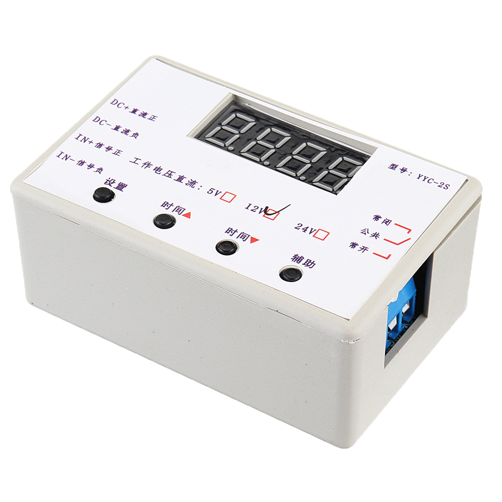 12V Digital Dual LED Delay Relay Module – Cycle Timer Automation Switch