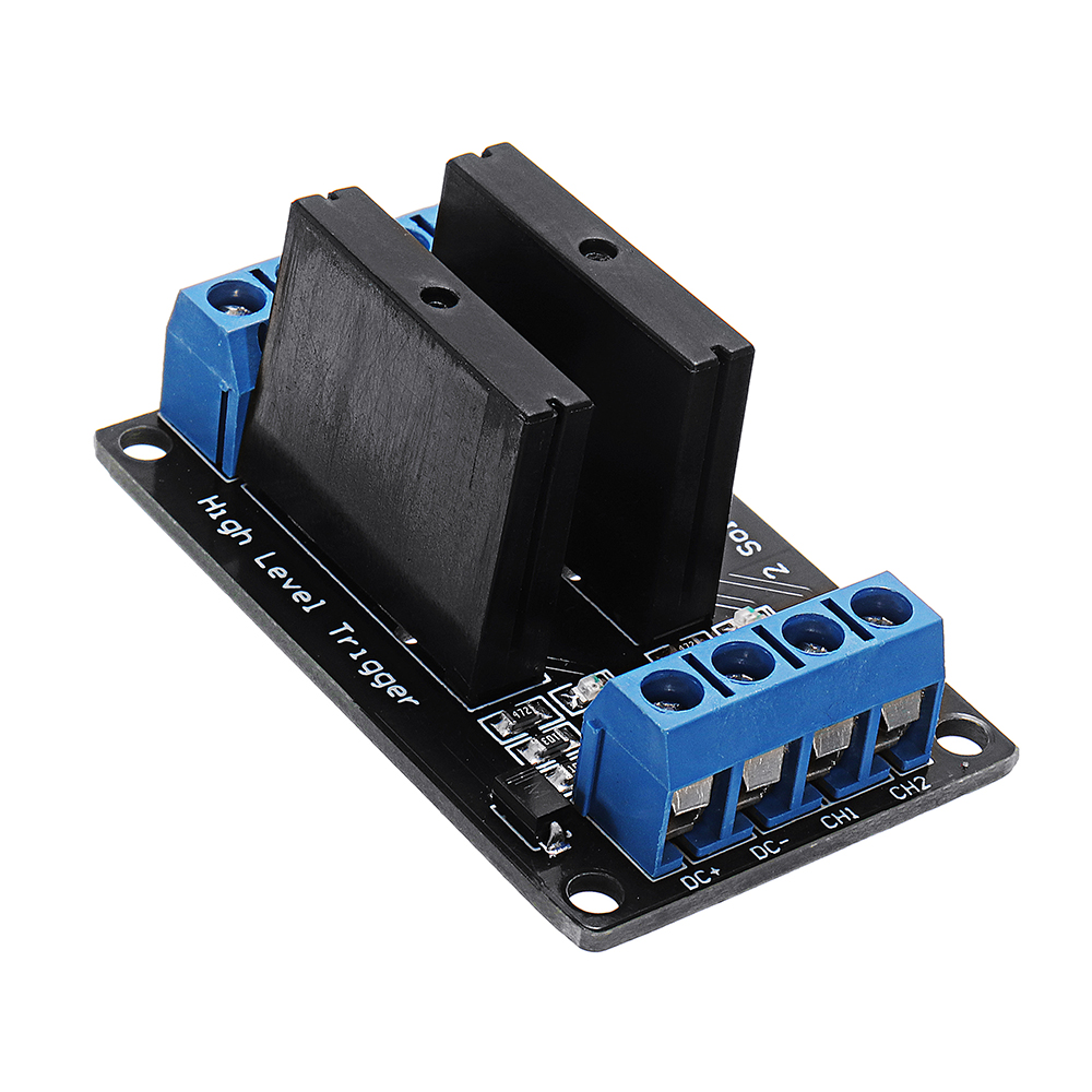 5pcs-2-Channel-DC-12V-Relay-Module-Solid-State-High-Level-Trigger-240V2A-Geekcreit-for-Arduino---pro-1373941