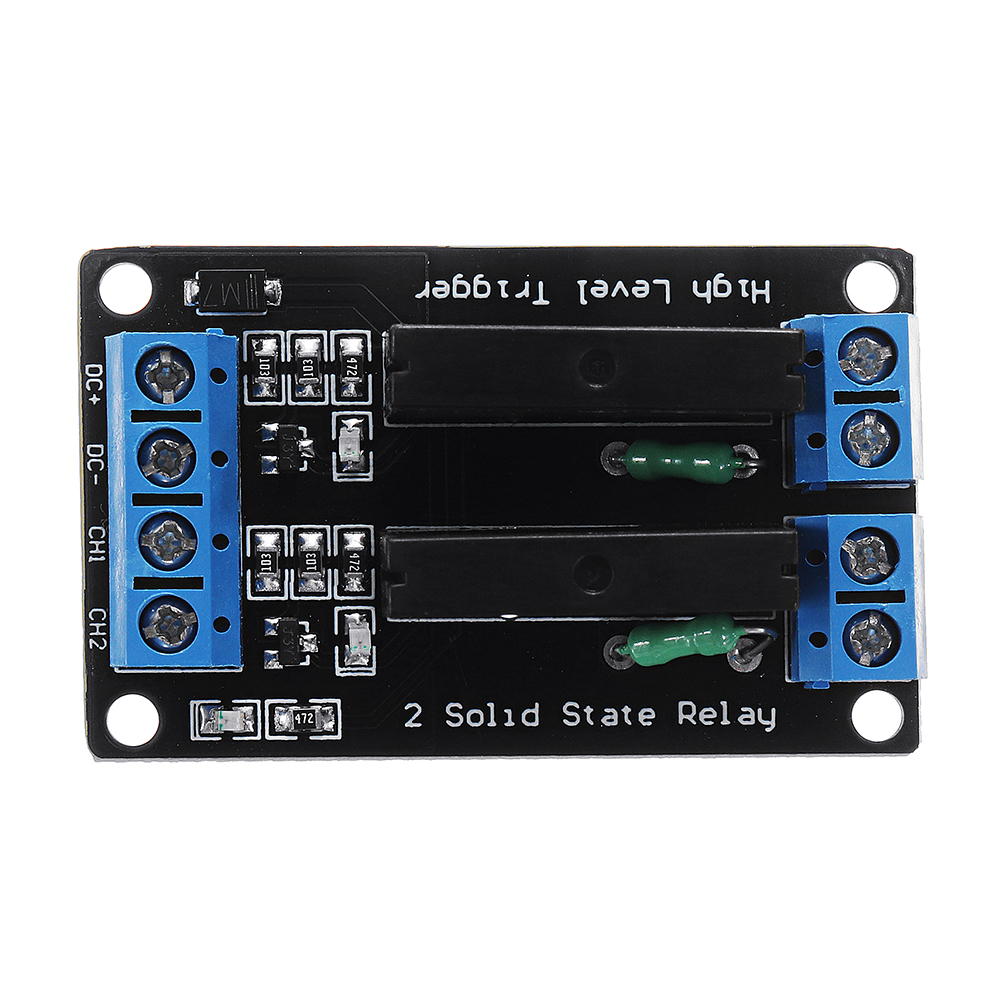 5pcs-2-Channel-DC-12V-Relay-Module-Solid-State-High-Level-Trigger-240V2A-Geekcreit-for-Arduino---pro-1373941