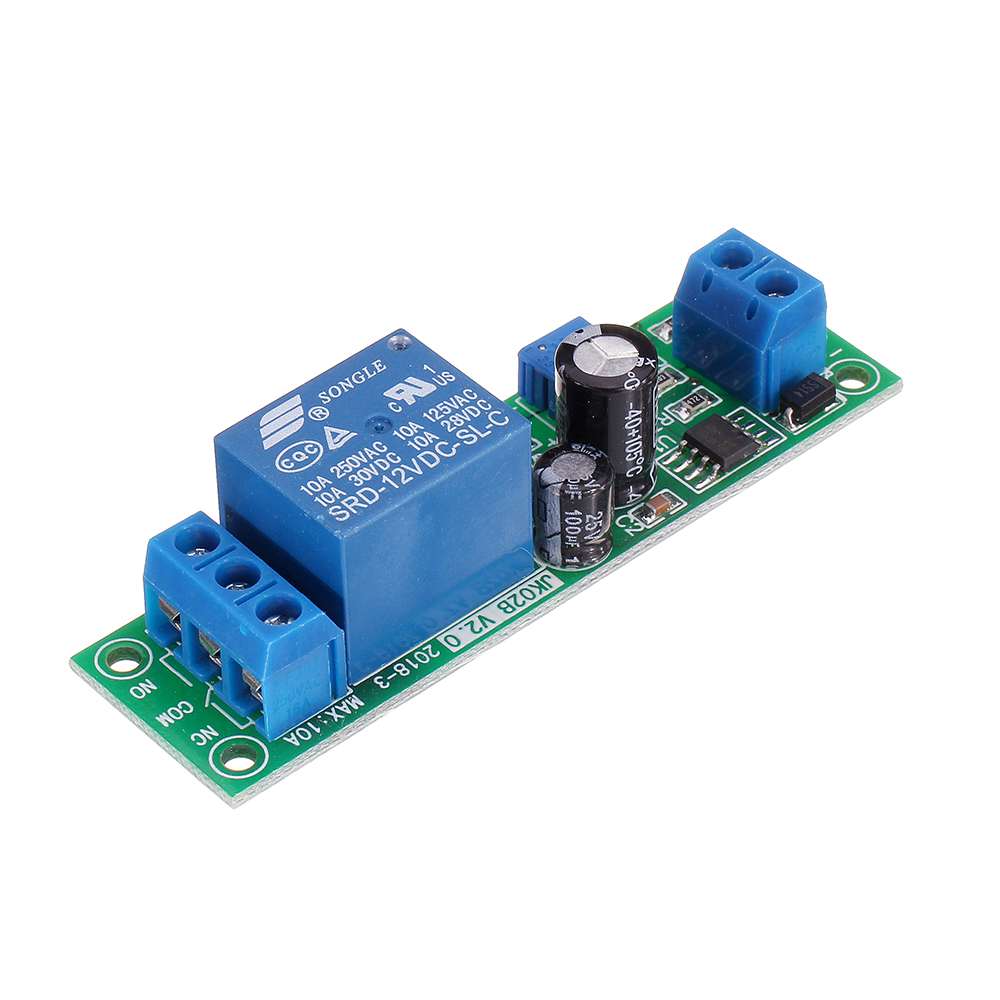 5pcs-JK02B-12V-DC-Delay-Relay-Module-0-200S-Adjustable-Delayed-Closure-Timer-Delay-10A-NE555-1630031