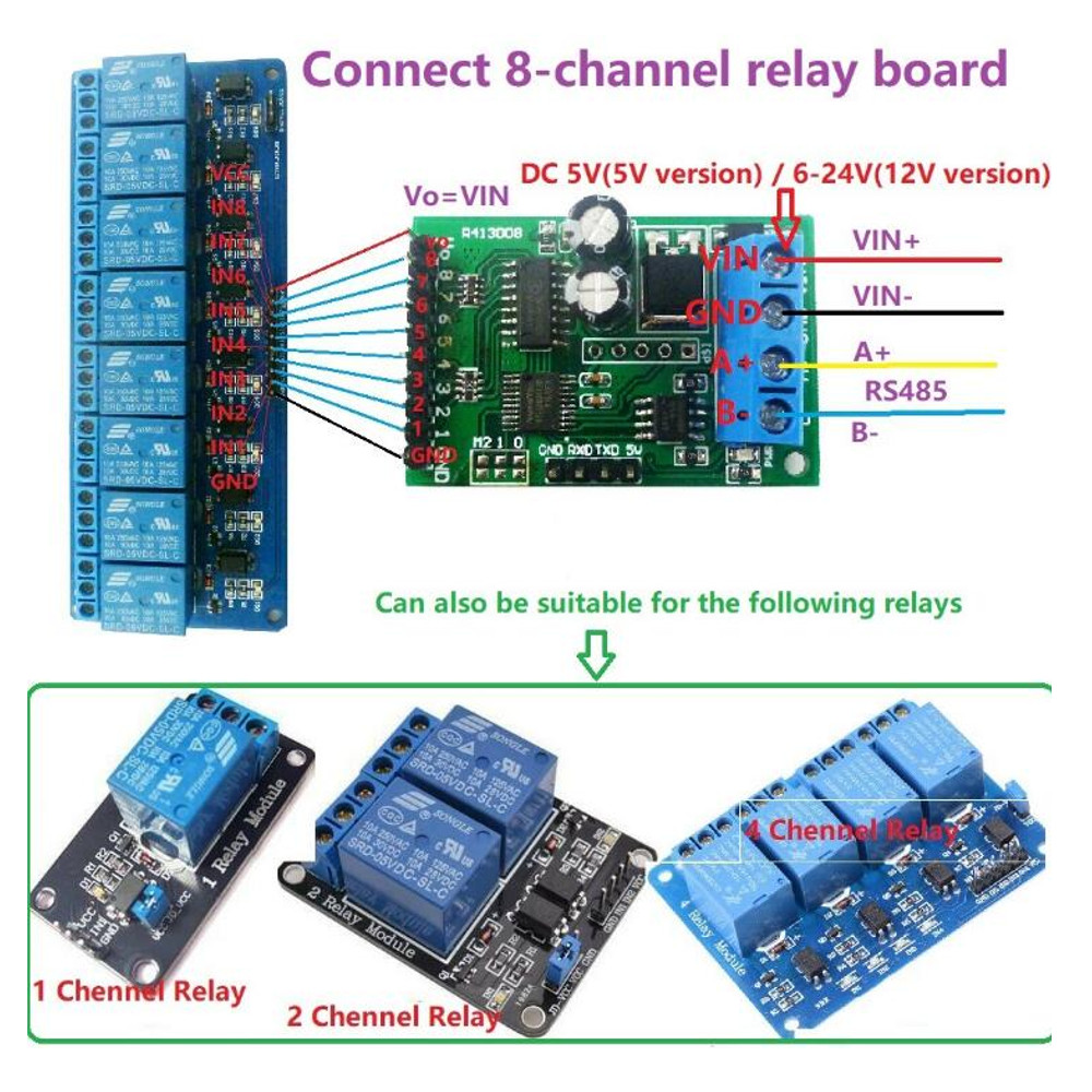6-24V-8CH-Channel-RS485-Module-Modbus-RTU-Protocol-AT-Command-Multi-function-Relay-PLC-Control-Board-1547921