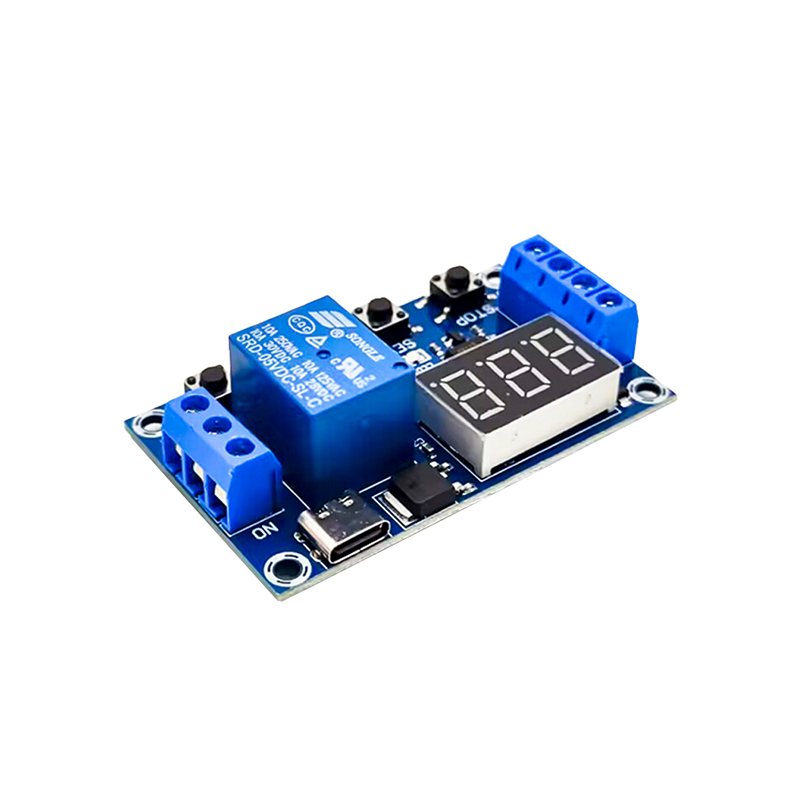 Elecbee 6-30V 1 Channel Relay Module | Adjustable Time Delay Timer Circuit with Optocoupler Isolation &amp; Multi-Mode Operation
