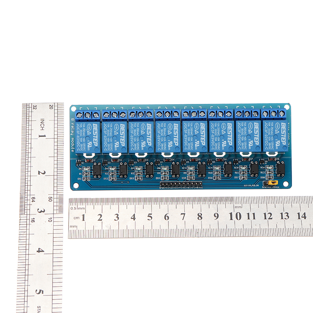 8-Channel-33V-Relay-Module-Optocoupler-Driver-Relay-Control-Board-Low-Level-BESTEP-for-Arduino---pro-1355824