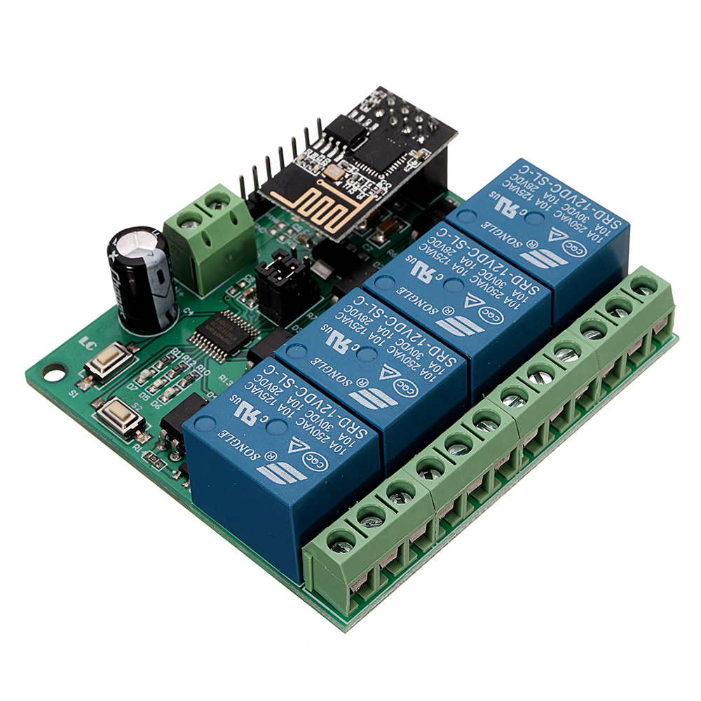 DC12V-ESP8266-Four-Channel-Wifi-Relay-IOT-Smart-Home-Phone-APP-Remote-Control-Switch-1317255