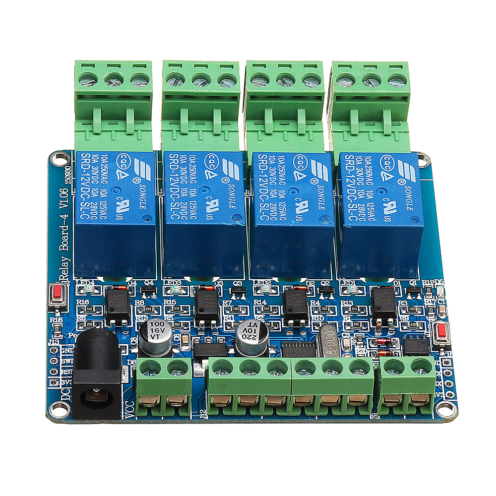 Modbus-RTU-4-Channel-Relay-Module-4CH-Input-Optocoupler-Isolation-RS485-MCU-Geekcreit-for-Arduino----1400923