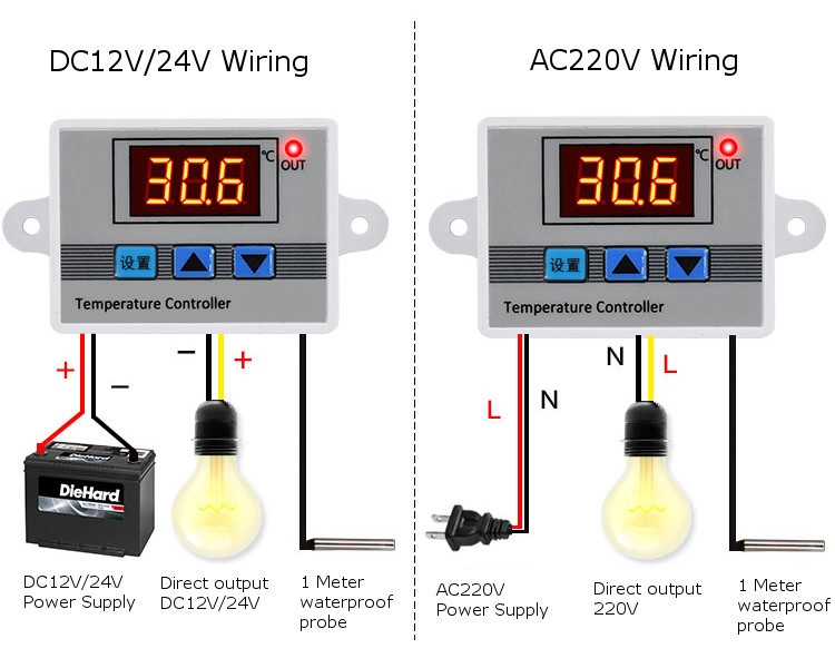 5pcs-220V-XH-W3002-Micro-Digital-Thermostat-High-Precision-Temperature-Control-Switch-Heating-and-Co-1637893