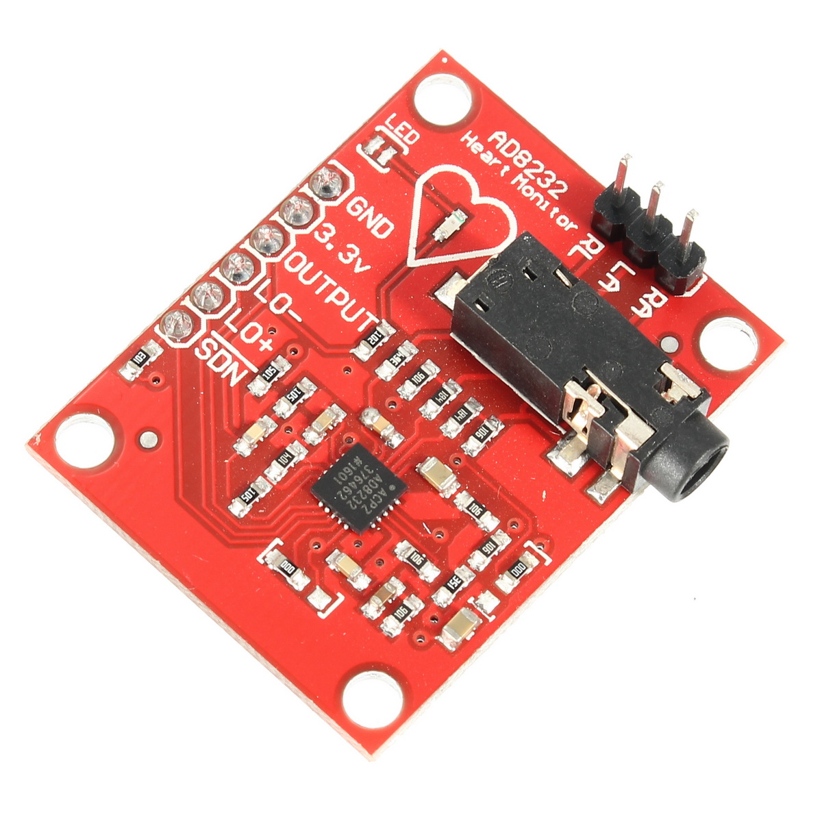 DC-33V-AD8232-ECG-Measurement-Module-Kit-Portable-Heart-Monitor-Biological-1136801