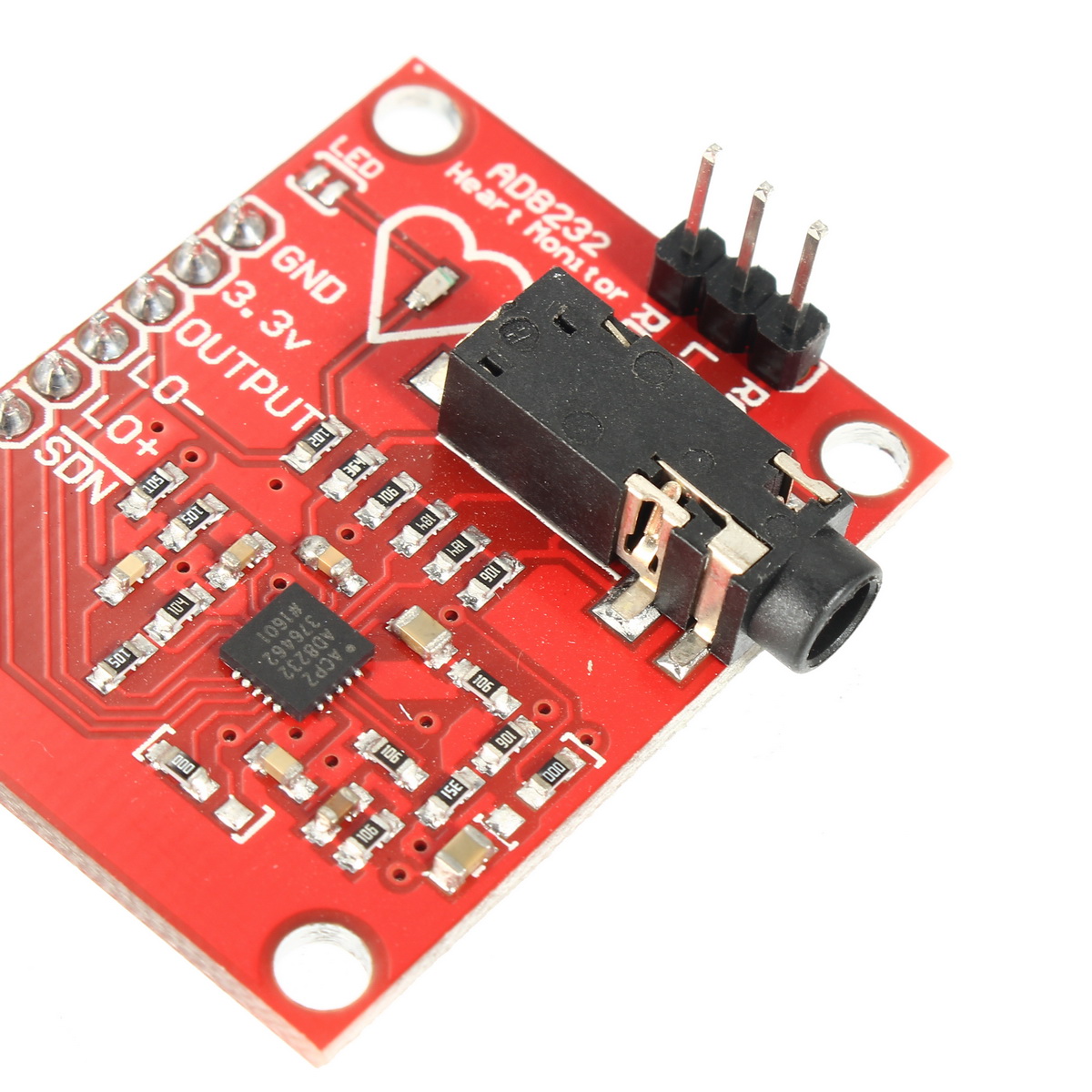 DC-33V-AD8232-ECG-Measurement-Module-Kit-Portable-Heart-Monitor-Biological-1136801