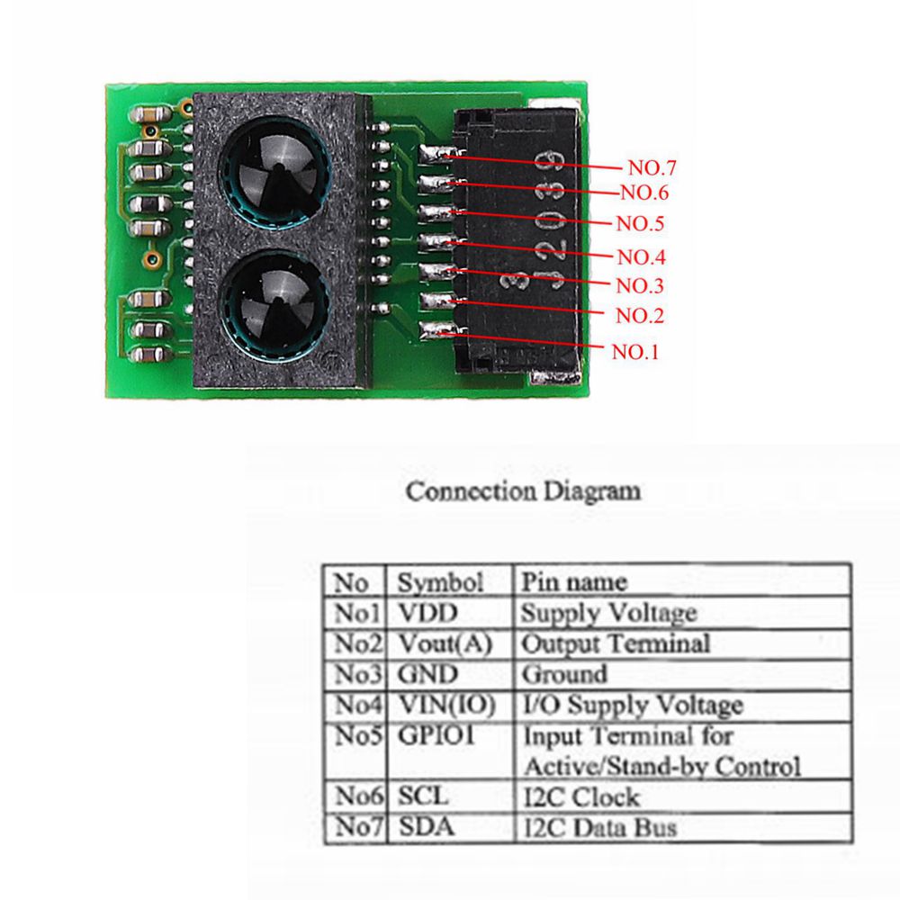 Sensore Di Distanza Laser ToF 400C – Modulo TOF050C Con Uscita I2C