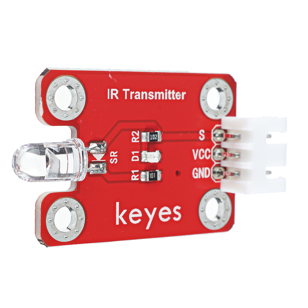 Keyes-Brick-Infrared-Emission-SensorPad-hole-Anti-reverse-Plug-White-Terminal-Digital-Signal-1733384