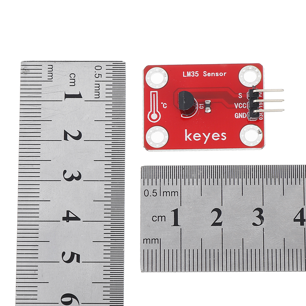 Keyes Brick LM35 Temperature Sensor (pad hole) Pin Header Module Analog ...