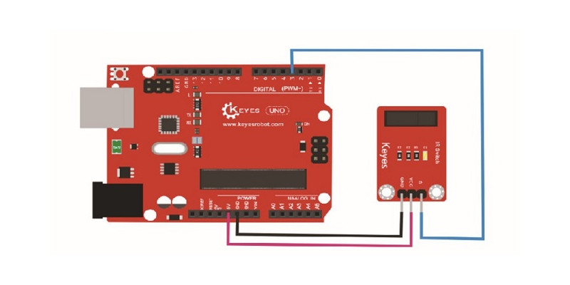 Keyes-Brick-Photo-break-Sensor-pad-hole-with-Pin-Header-Module-Board-Digital-Signal-1722847