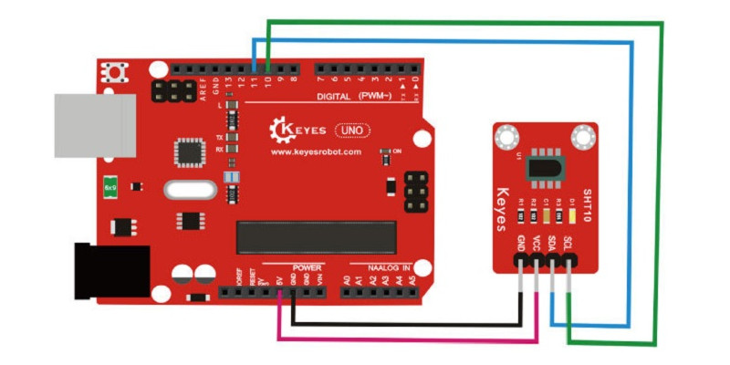 Keyes-Brick-SHT10-Temperature-and-Humidity-Composite-SensorPad-hole-with-Pin-Header-Vesrion-1730352
