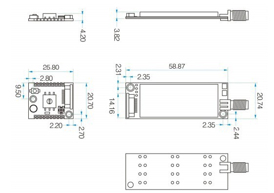 2-Pcs-SA858-4W-Full-Function-Mini-VHF-134-174MHz-10km-Long-Range-Walkie-Talkie-Module-1725043