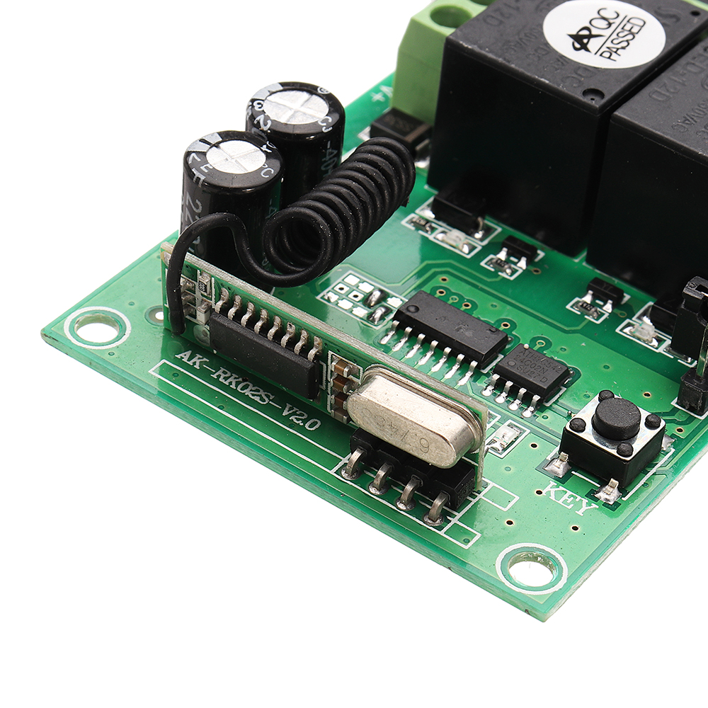 433MHz-12V-2CH-2-Channel-Wireless-Remote-Control-Switch--2-Button-Transmitter-Learning-Code-Jog-Self-1351007