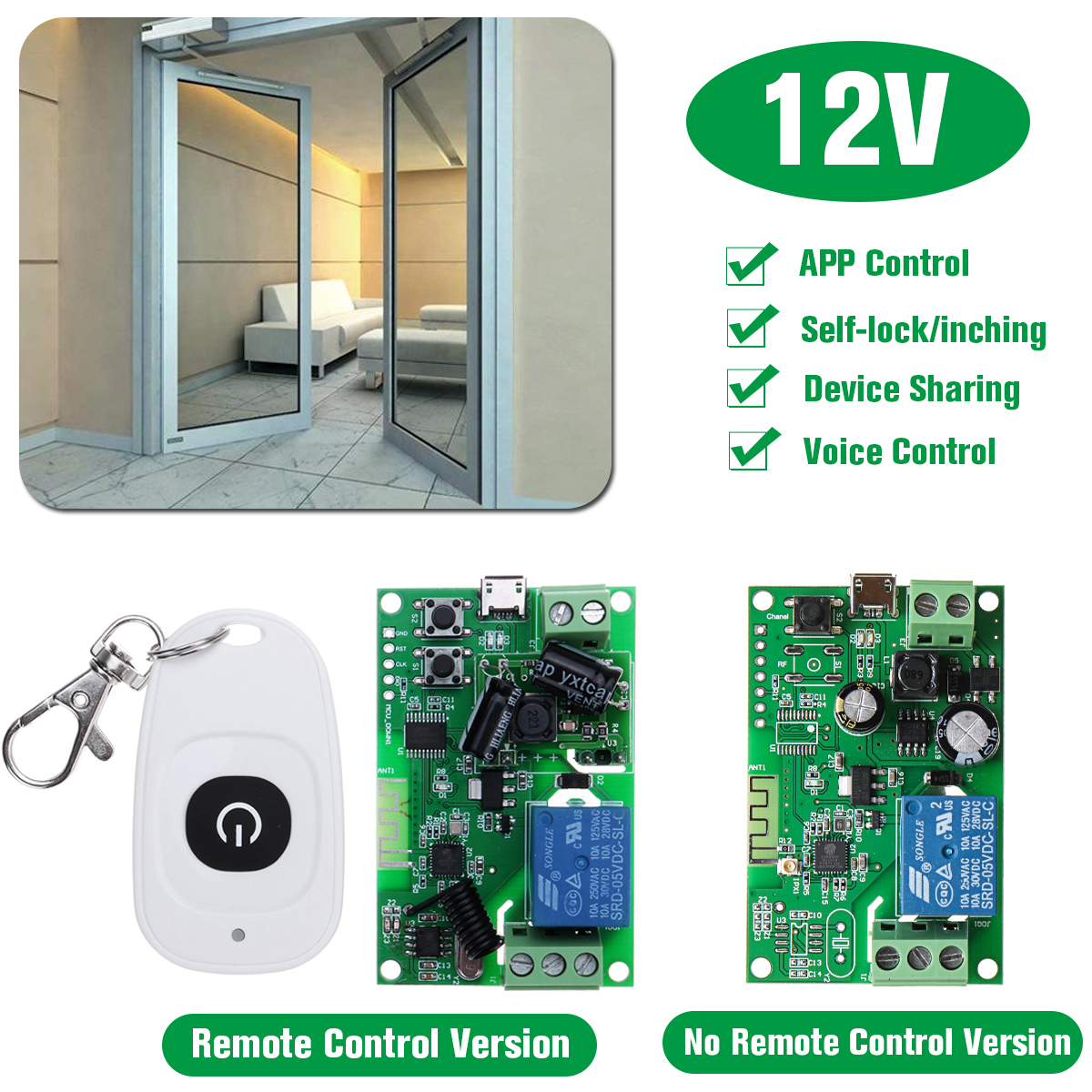 DC-12V-433MHz-WiFi-Door-Wireless-Remote-Switch-For-Alexa-Google-Home-iOS-Android-APP-Remote-Control-1510481