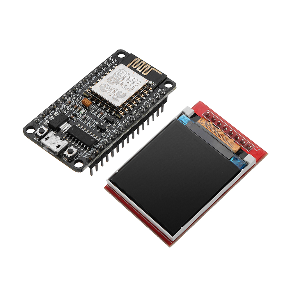 ESP8266-Development-Kit-With-Display-Screen-TFT-Show-Image-Or-Word-By-Nodemcu-Board-DIY-Kit-1327344