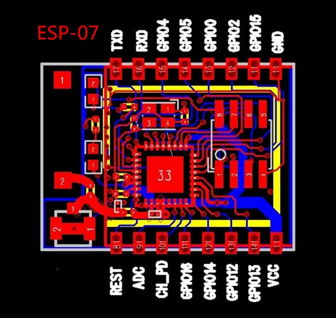 ESP8266 ESP-07 Remote Serial Port WIFI Transceiver Wireless Modul