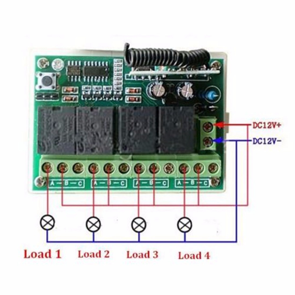 Geekcreitreg-12V-4CH-Channel-433Mhz-Wireless-Remote-Control-Switch-Transceiver-Receiver-Module-960987