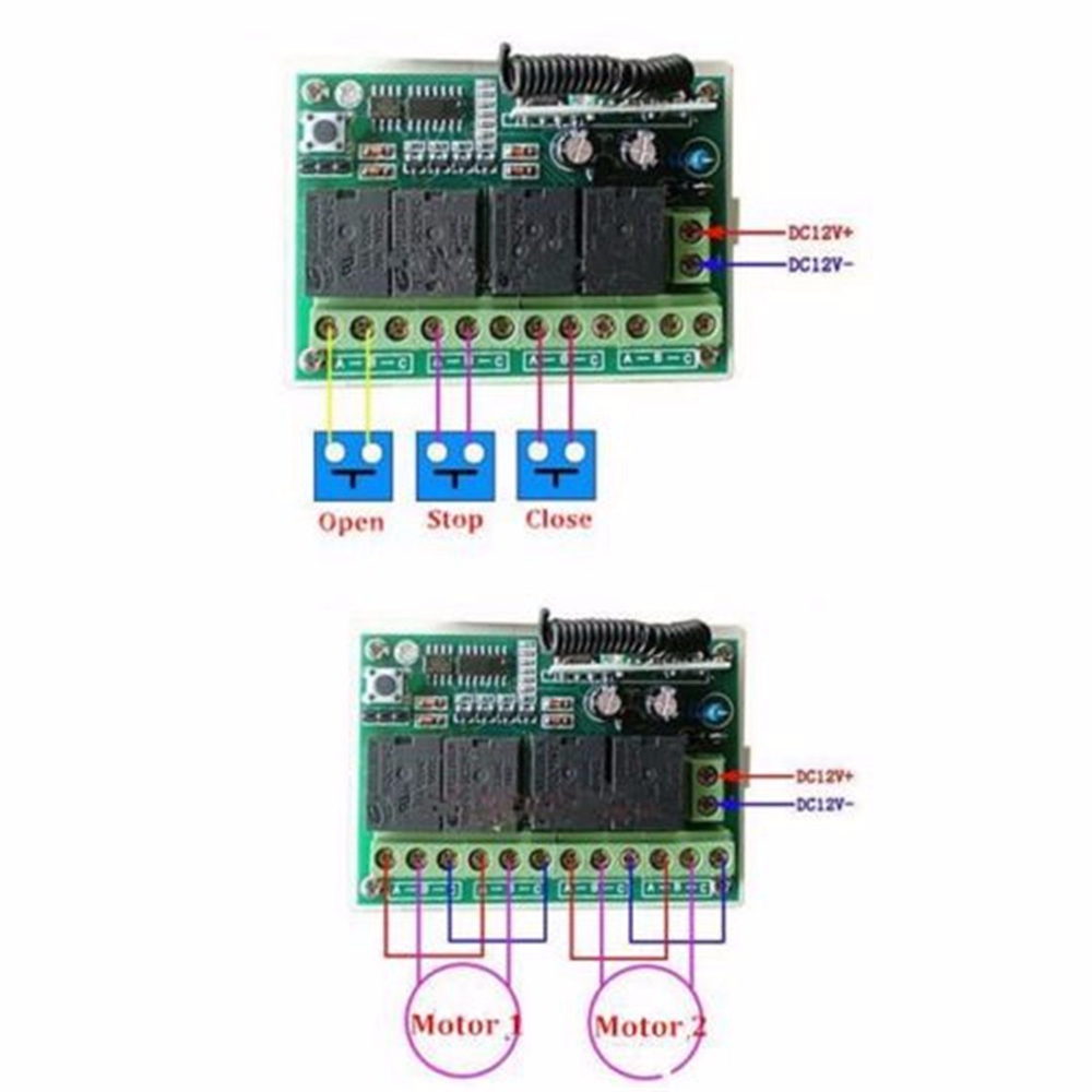 Geekcreitreg-12V-4CH-Channel-433Mhz-Wireless-Remote-Control-Switch-Transceiver-Receiver-Module-960987
