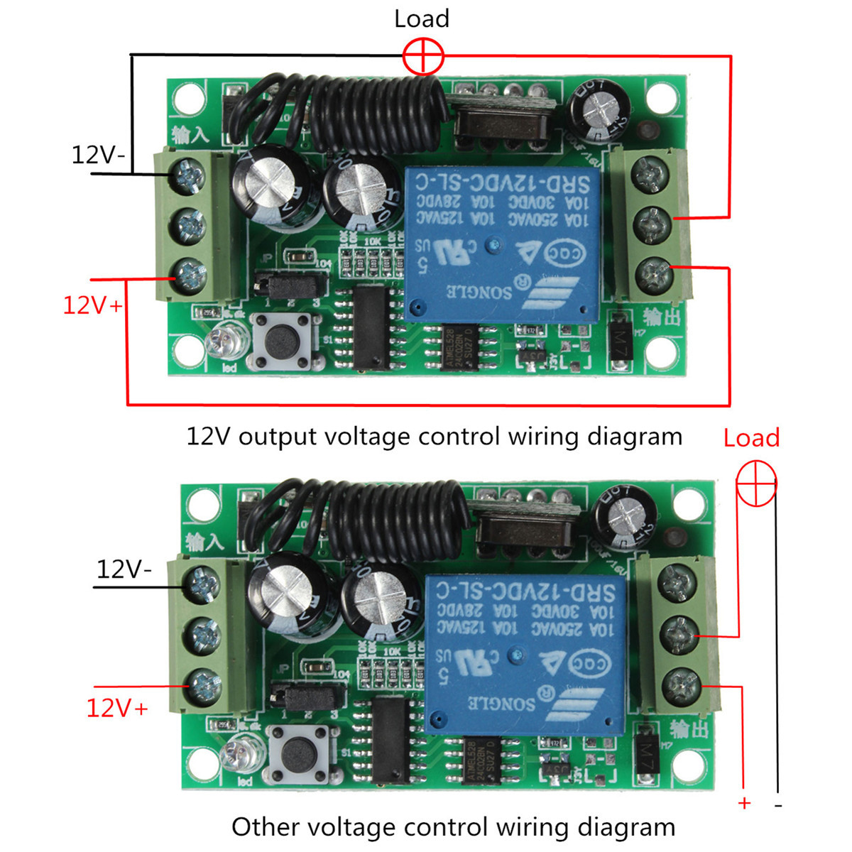 Geekcreitreg-433MHz-DC-12V-10A-Relay-1CH-Channel-Wireless-RF-Remote-Control-Switch-Transmitter-With--1040721