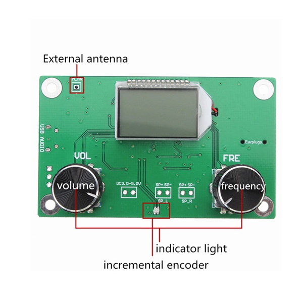 Geekcreitreg-DSP--PLL-Digital-Stereo-FM-Radio-Receiver-Module-87-108MHz-With-Serial-Control-1004778