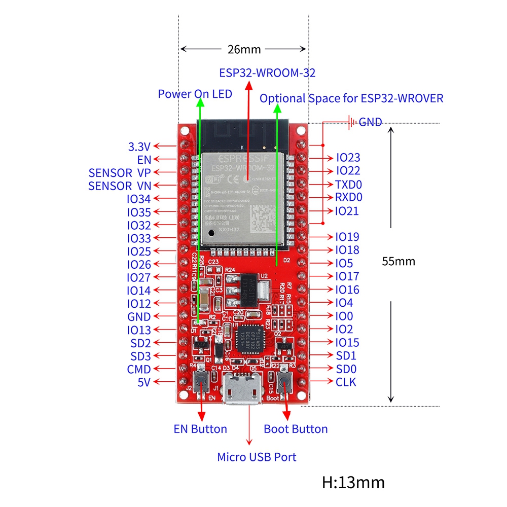 Keyes-ESP32-WROOM-32-Module-Core-Board-ESP32-ESP-32-bluetooth-and-WIFI-MCU-1756083