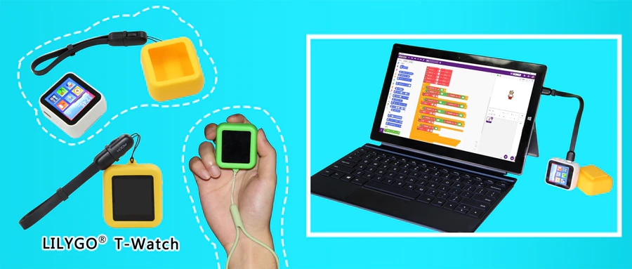 LILYGOregTTGO-T-Watch-ESP32-Chip-Programmable-Wearable-Environment-Interaction-Expandable-Silicone-S-1722494