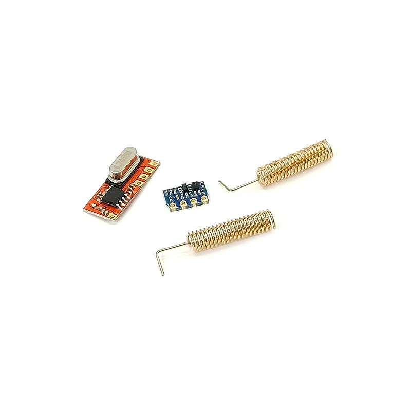 Elecbee Long Range 433MHz Wireless Transceiver Kit Mini RF Transmitter Receiver Module + 2PCS Spring Antennas