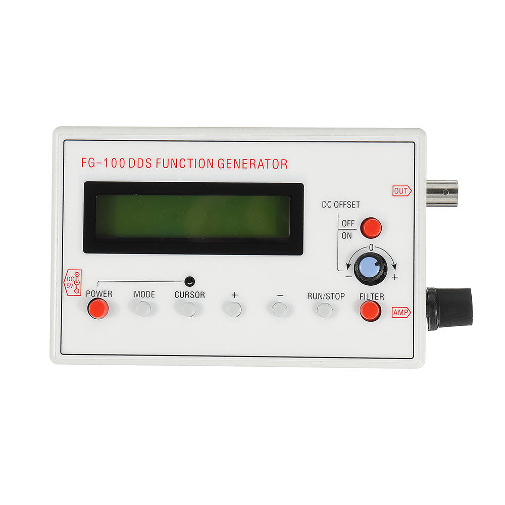 Elecbee 1Hz-500KHz DDS Functional Signal Generator Frequency Generator Sine + + Triangle + Sawtooth Waveform Meter