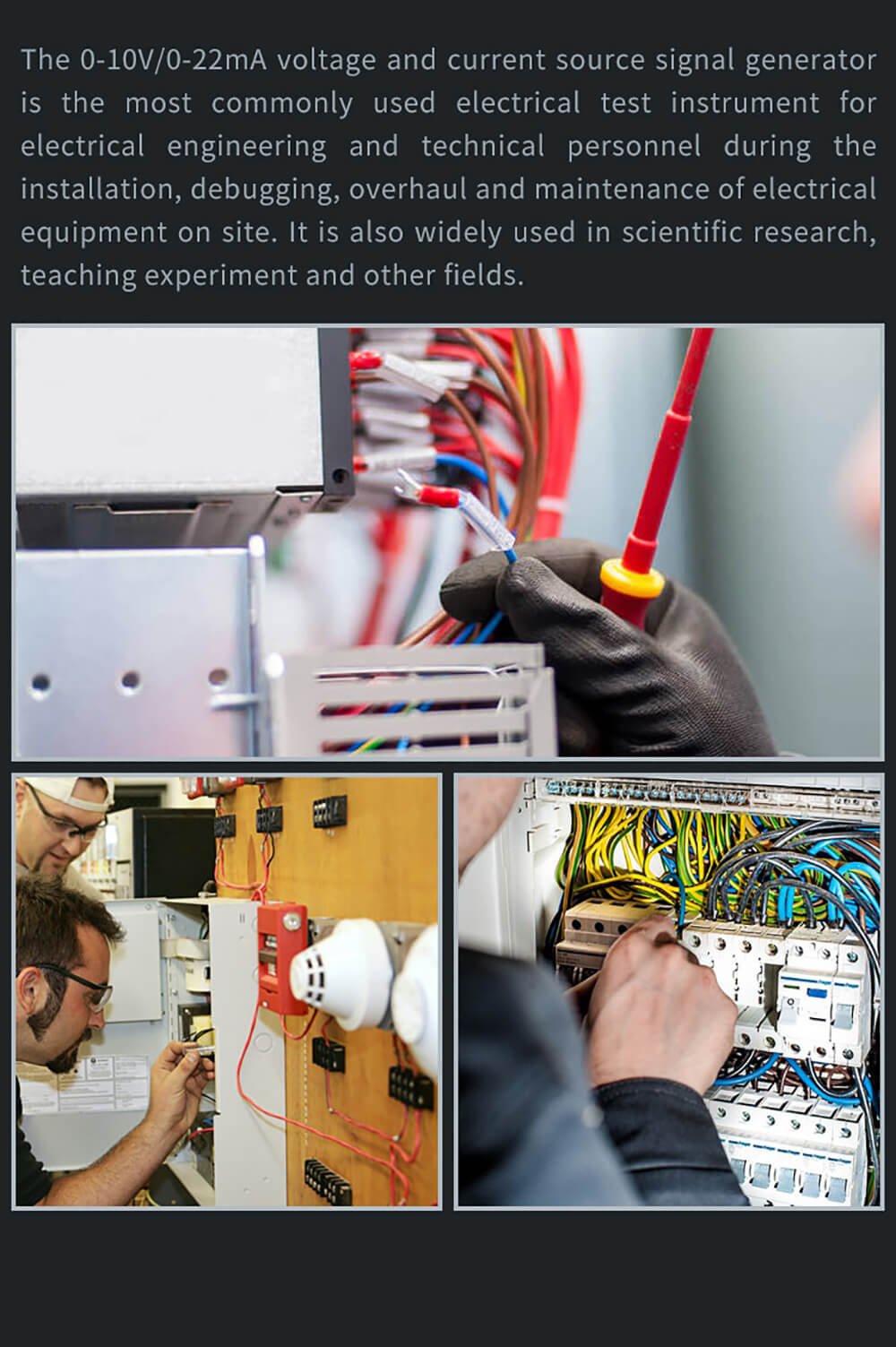 SG002 Digital 4-20mA 0-10V Voltage Signal Generator 0-20mA Current Transmitter Professional Electronic Measuring Instruments