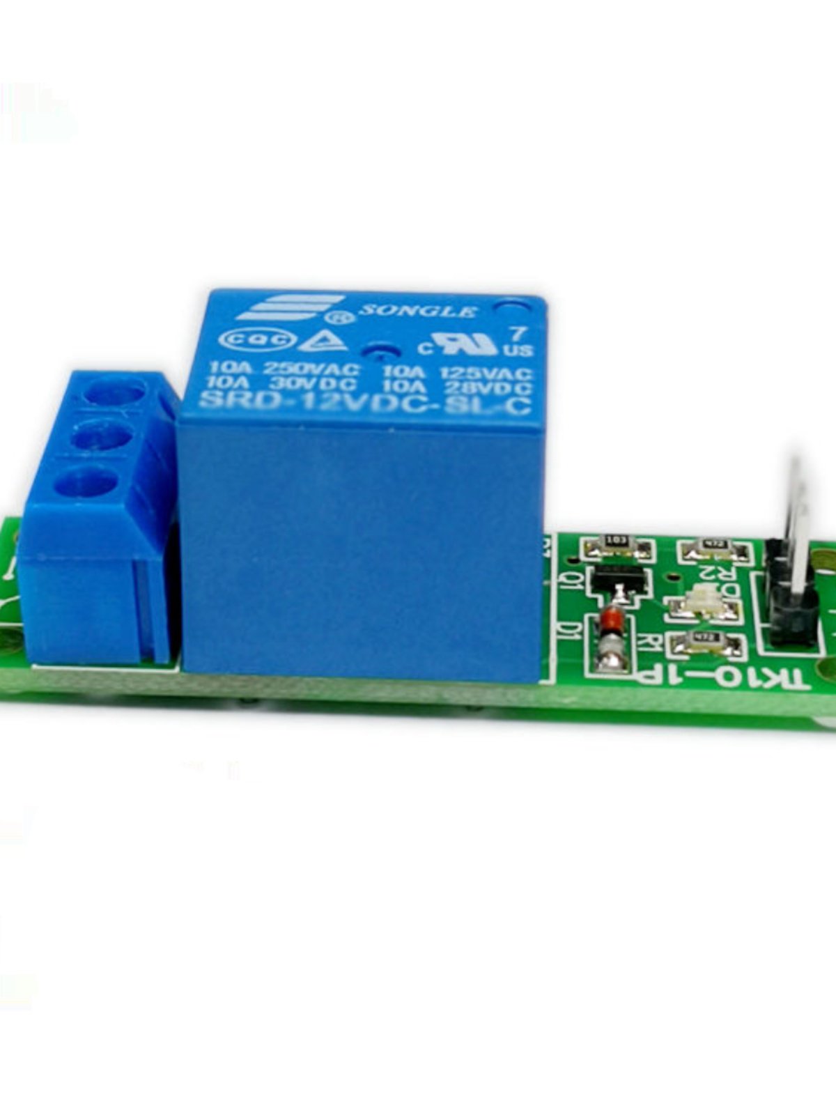Elecbee 3pcs TK10-1P 1 Channel Relay Module High Level 10A MCU Expansion Relay 24V