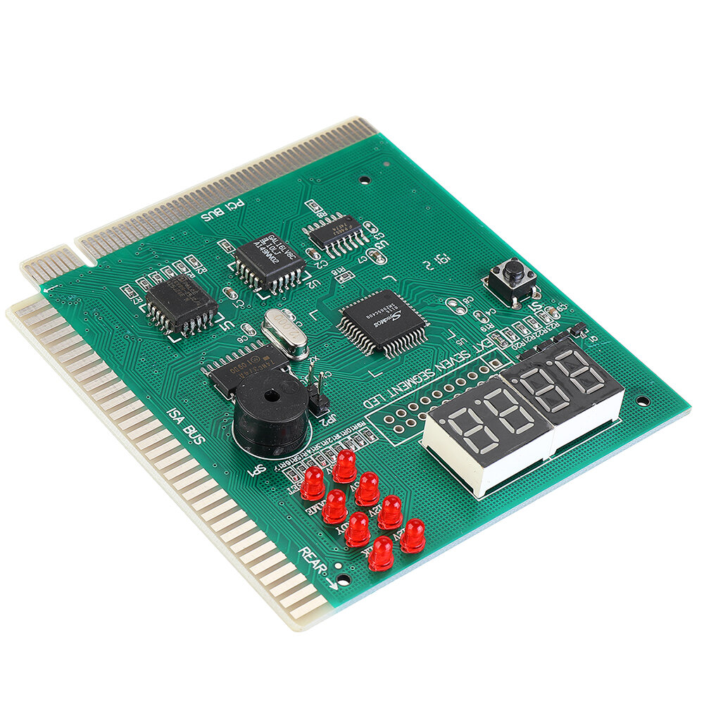 Elecbee 5pcs 4-Digit PC Analyzer Diagnostic Post Card Motherboard Post Tester Indicator with LED Display for Desktop PC