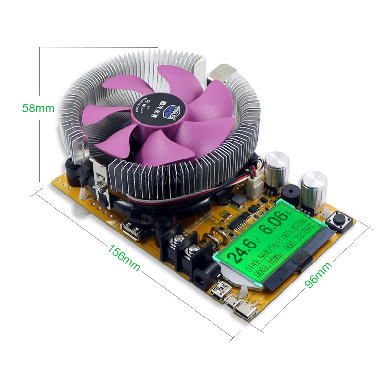 8-In-1-150W180W-Digital-Battery-Capacity-Tester-Voltmeter-Adjustable-Constant-Current-Electronic-Loa-1248703