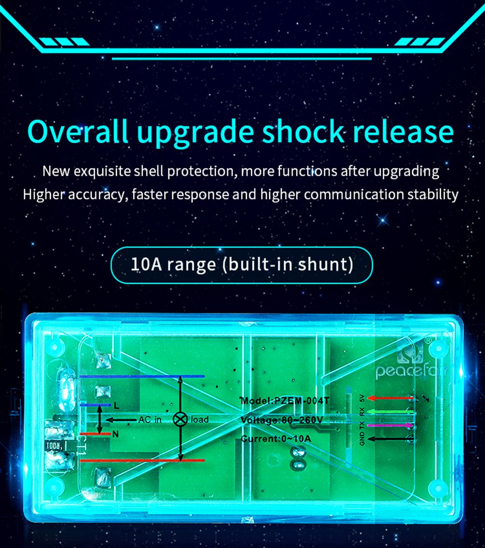 PZEM-004T-TTL-Modbus-RTU-Power-Voltmeter-Ammeter-AC-220V-10A100A-Electric-Volt-Current-Frequency-Pow-1565692