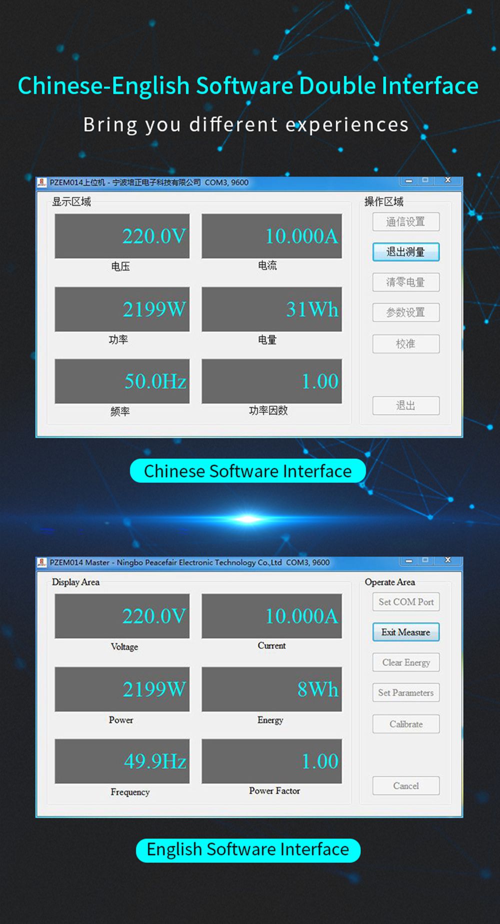 PZEM-004T-TTL-Modbus-RTU-Power-Voltmeter-Ammeter-AC-220V-10A100A-Electric-Volt-Current-Frequency-Pow-1565692