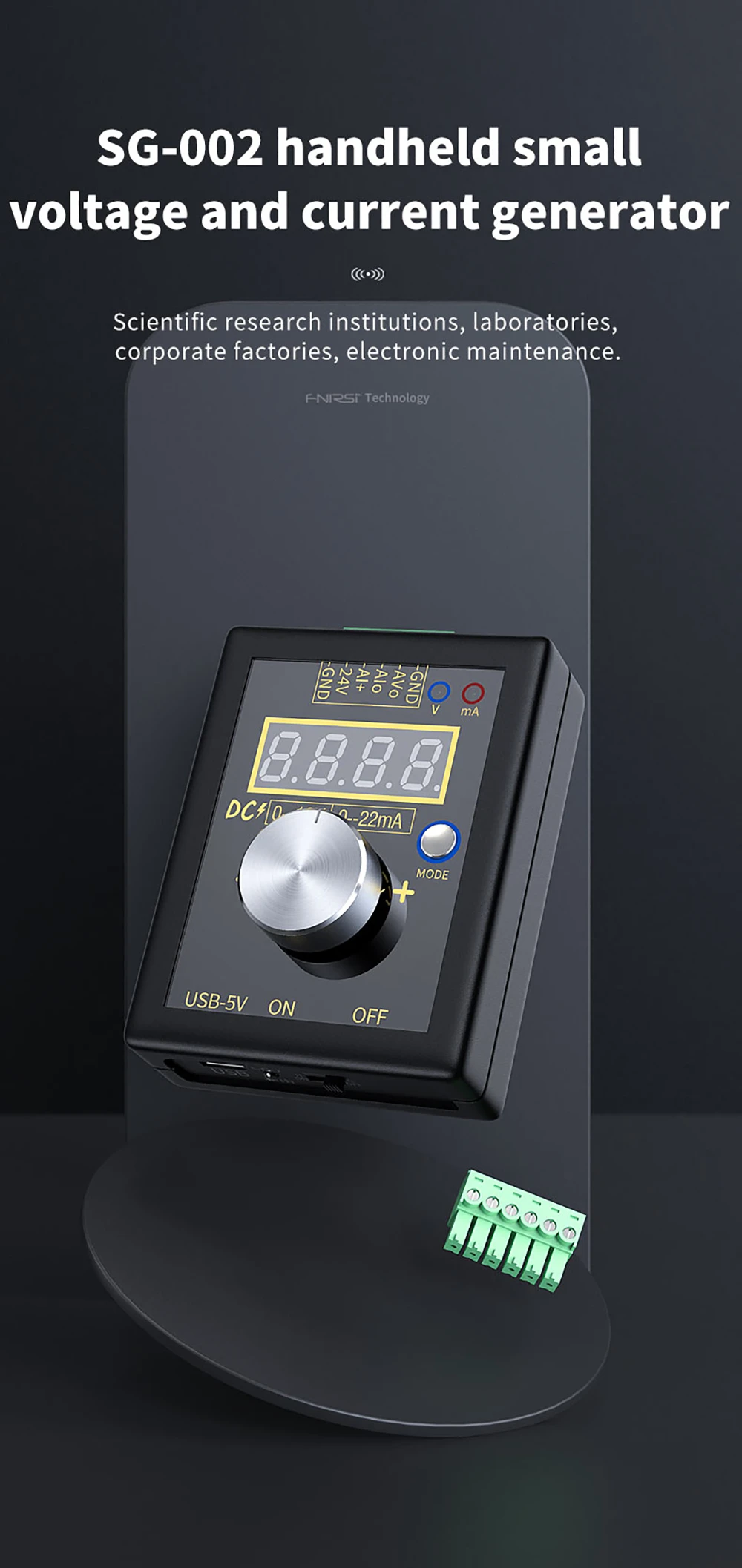 SG002 Digital 4-20mA 0-10V Voltage Signal Generator 0-20mA Current Transmitter Professional Electronic Measuring Instruments