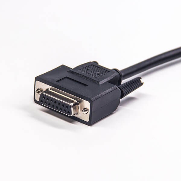 Elecbee 15 Pin D Sub Rgb Vga Cable Female To Male Straight Overmold Type